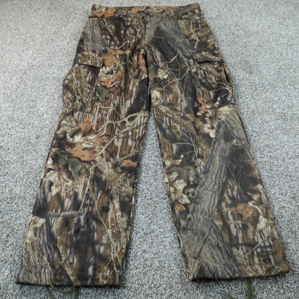 Scent Lok Pants Mens L Brown Mossy Oak Camo Cargo Hunting Outdoor Timber Deer
